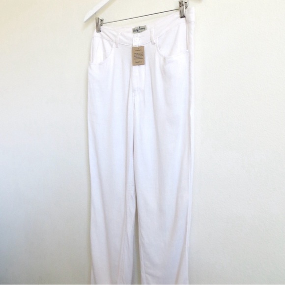 Kenny Flowers THE CASA BLANCA
WHITE LINEN VACATION PANTS Small - Picture 5 of 8